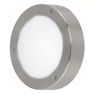 Lampy ścienne - Eglo Sufitowa LAMPA zewnętrzna VENTO 2 96365 elewacyjna OPRAWA plafon LED 5,4W okrągły KINKIET do ogrodu IP44 stal nierdzewna 96365 - miniaturka - grafika 1