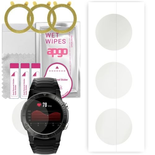 3x folia ochronna hydrożelowa MATOWA do Kumi U5 - apgo Smartwatch Hydrogel MATTE Protection Ochrona na ekran smartwatcha