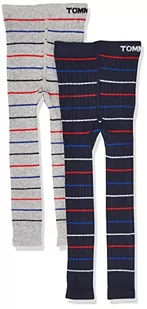 Tommy Hilfiger Legginsy dziecięce (2 sztuki), Tommy Original/Grey Melange, 62/68 cm - Legginsy - miniaturka - grafika 1