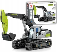 Klocki - KLOCKI BUDOWA KOPARKA GONSIENICOWA POJAZD BUDOWLANY ZESTAW KLOCKÓW 268/pcs - miniaturka - grafika 1