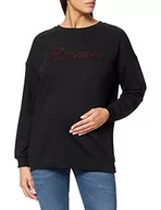 Swetry damskie - Supermom Damski sweter Ls Romance, Black - P090, XXS - miniaturka - grafika 1