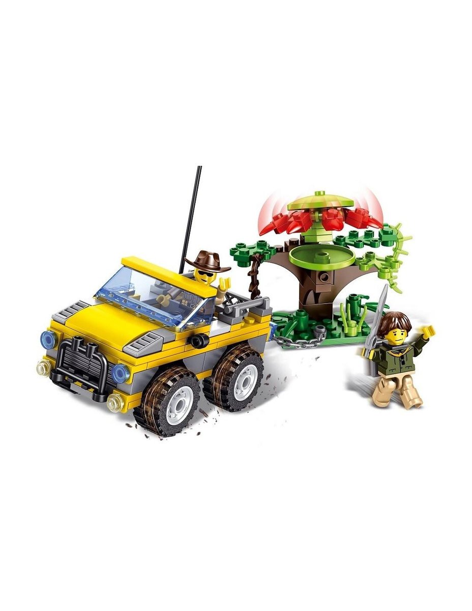KLOCKI JUNGLE ADVENTURE – SAMOCHÓD TERENOWY Z FIGURKAMI - 179 ELEMENTÓW