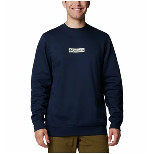 Męska bluza Columbia Trek™ Crew Rozmiar: XL / Kolor: ciemnoniebieski/biały - Bluzy sportowe męskie - miniaturka - grafika 1