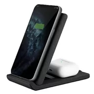 Ładowarki do telefonów - Uniq Ładowarka  UNIQ Ład indukcyjna Vertex Duo 2in1 15W Fast charge szary/charcoal grey UNIQ374GRY - miniaturka - grafika 1