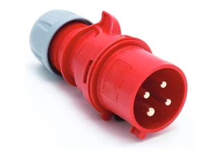 PCE Wtyczka siłowa przenośna 32A 4P 400V IP44 024-6 - Kostki, złączki, wtyczki - miniaturka - grafika 2