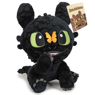 Jak Wytresować Smoka Oryginalna Duża Maskotka Szczerbatek 30 cm z Motylkiem - Maskotki i pluszaki - miniaturka - grafika 1