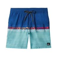 Spodenki męskie - Męskie Szorty QUIKSILVER EVERYDAY WORDBLOCK VOLLEY 17 AQYJV03150-BYC6 – Niebieski - miniaturka - grafika 1