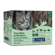 Mokra karma dla kotów - Bozita Cat Multibox mięsne i rybne kawałki w galaretce 12x85g - miniaturka - grafika 1