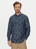 Koszule męskie - Guess Koszula Collins M4YH80 WGF50 Granatowy Regular Fit - miniaturka - grafika 1