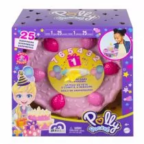 Mattel Figurki Polly Pocket Zestaw do zabawy Tort urodzinowy WLMAAI0DC080738 - Figurki dla dzieci - miniaturka - grafika 1