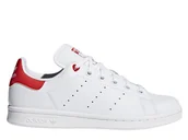 Buty dla dziewczynek - Buty dziecięce adidas G27631 STAN SMITH Białe - miniaturka - grafika 1