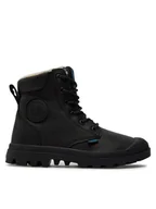 Botki damskie - Palladium Trapery Pampa Sport Cuff WPS 72992-001-M Czarny - miniaturka - grafika 1