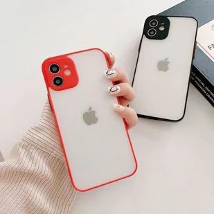 Milky Case silikonowe elastyczne półprzezroczyste etui do iPhone 8 Plus / iPhone 7 Plus czerwony - Etui i futerały do telefonów - miniaturka - grafika 4