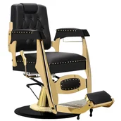 Fotele fryzjerskie - Fotel fryzjerski barberski hydrauliczny do salonu fryzjerskiego barber shop Cassus barberking - miniaturka - grafika 1