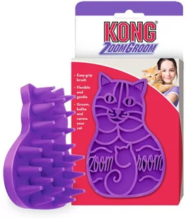 KONG Company Kong Zoom Groom szczotka dla kota fioletowa kar-2798-uniw - Szczotki i furminatory - miniaturka - grafika 1