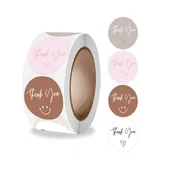 Scrapbooking - Naklejki Ozdobne Okrągłe Thank You Mix 100 Szt. - miniaturka - grafika 1