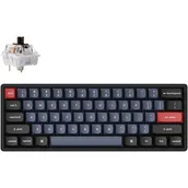 Klawiatury - KEYCHRON K12P-J3 Wireless K Pro Brown RGB Czarno-niebieski - miniaturka - grafika 1