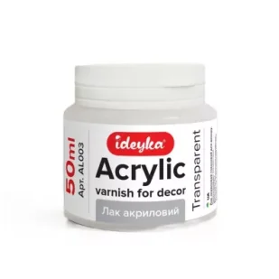 Ideyka Błyszczący lakier akrylowy do dekoracji 50ml - Bidony dla dzieci - miniaturka - grafika 1