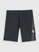 Kąpielówki dla chłopców - 4F Kąpielówki chłopięce - czarne 122/128 (6-8 lat) - miniaturka - grafika 1