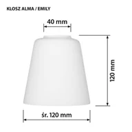 Lampy sufitowe - Lampa wisząca Activejet AJE-ALMA 3P E27 3x40W - miniaturka - grafika 1