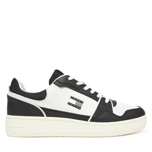 Sneakersy Tommy Jeans Tjm Retro Basket EM0EM01610 Biały - Sneakersy męskie - miniaturka - grafika 1