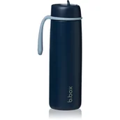 Butelki dla niemowląt - B.Box Stainless Steel Thermos Bottle butelka termiczna ze słomką Midnight 690 ml - miniaturka - grafika 1