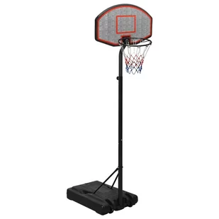 vidaXL Stojak do koszykówki, czarny, 237-307 cm, polietylen - Koszykówka - miniaturka - grafika 1