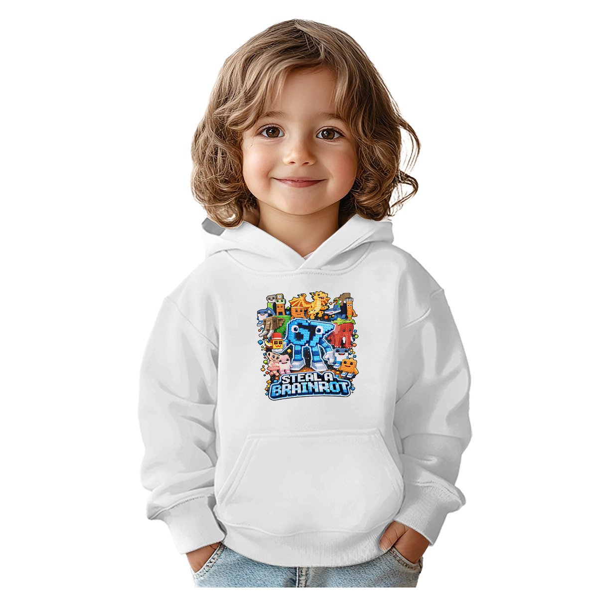 BLUZA DZIECIĘCA 67 SIX SEVEN VIRAL BRAINROT 122-128 CHŁOPIĘCA DZIEWCZĘCA