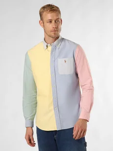 Polo Ralph Lauren Koszula męska Mężczyźni Regular Fit Bawełna żółty|niebieski|zielony|różowy w paski, S - Koszule męskie - miniaturka - grafika 1