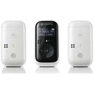 Słuchawki - Niania elektroniczna Motorola PIP15-2 Audio z dwoma jednostkami dziecięcymi biało-czarny - miniaturka - grafika 1