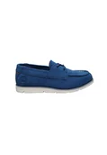 Mokasyny męskie - buty mężczyzna Timberland Grafton Bay Lace Up Shoe Dark Blue Suede - miniaturka - grafika 1