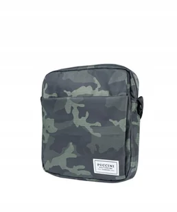 Saszetka Nerka Męska Torba Listonoszka PUCCINI Camo Moro Zielona BM4028 5 - Nerki - miniaturka - grafika 1