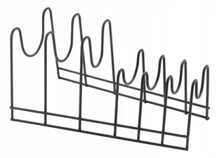 Czarny stojak na talerze Metaltex Lido Lava - Pozostałe akcesoria kuchenne - miniaturka - grafika 1