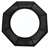 Lustra - Ewax, Lustro ośmiokątne z metalową ramą, czarne, 81,3x2x81,3 cm - miniaturka - grafika 1