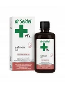 Suplementy i witaminy dla kotów - DR SEIDEL Salmon Oil 250ml olej z łososia na skórę dla psa i kota - miniaturka - grafika 1