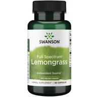 Suplementy naturalne - Swanson Fs Lemongrass 400 mg - Trawa cytrynowa suplement diety 60 kaps. - suplement - miniaturka - grafika 1