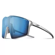 Okulary przeciwsłoneczne - Julbo Edge Unisex Dorosły Okulary przeciwsłoneczne, Błyszczący srebrny/matowy biały, rozmiar uniwersalny - miniaturka - grafika 1