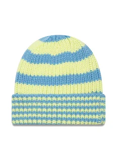 New Era Czapka Stripe Knit Bean 60565458 Niebieski - Czapki damskie - miniaturka - grafika 1