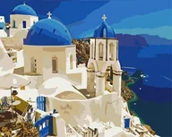 Malowanie po numerach - Artnapi 40x50cm Zestaw Do Malowania Po Numerach - Widok Na Santorini Malowanie Po Numerach - Na Drewnianej Ramie - miniaturka - grafika 1