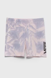 Spodnie i spodenki dla dziewczynek - Vans szorty dziecięce kolor różowy z nadrukiem - grafika 1