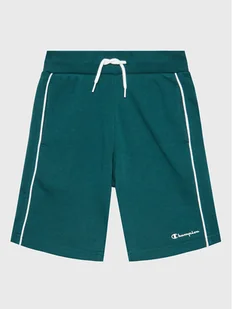 Champion Szorty sportowe Script Logo 306147 Zielony Regular Fit - Spodenki damskie - miniaturka - grafika 1