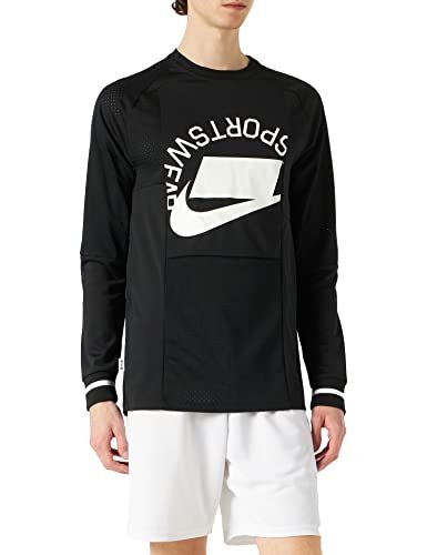 Nike Sportswear NSW koszulka męska z długim rękawem czarny czarny/biały L