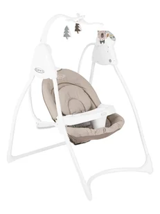 Graco Bujaczek "Lovin Hug" w kolorze beżowo-białym - Leżaczki i huśtawki - miniaturka - grafika 1
