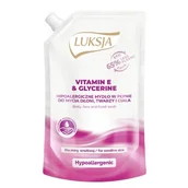 Mydła - LUKSJA Mydło w płynie HYPO VIT.E GLICERINE 400ml - miniaturka - grafika 1