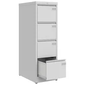 Meble i wyposażenie gabinetów medycznych - Szafka kartotekowa z blokadą wysuwu SZK 301 LX BW - miniaturka - grafika 1