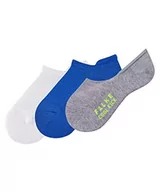 Skarpetki damskie - FALKE Invisible Cool Kick 3-pak, miękki materiał dla dzieci, biało-niebieskie, wiele innych kolorów, stopki, niewidoczne bez motywu, oddychające, High Cut z pluszową podeszwą w opakowaniu zbiorczym, 3 - miniaturka - grafika 1