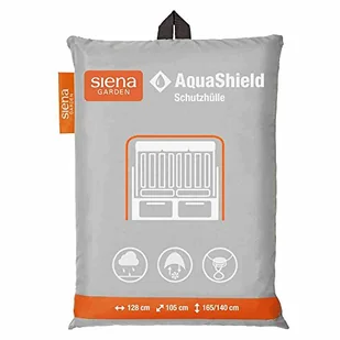 Siena Garden D41179 AquaShield pokrowiec ochronny na kosz plażowy, srebrno-szary, z systemem Active Air, 128 x 105 x 165 cm - Pokrowce na meble ogrodowe - miniaturka - grafika 1