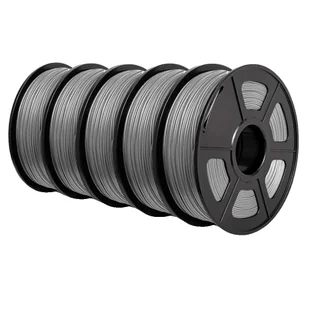 Filament PLA do drukarek 3D, przyjazny dla środowiska, wysoka wytrzymałość, wszechstronne zastosowanie, PLA szary - Filamenty i akcesoria do drukarek 3D - miniaturka - grafika 1