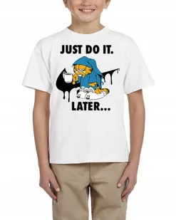 0770 KOSZULKA DZIECIĘCA GARFIELD JUST DO IT 128 - Moda i Uroda OUTLET - miniaturka - grafika 1