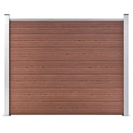 Ogrodzenia - vidaxl Panel ogrodzeniowy z WPC, 180x146 cm, brązowy! 148980 - miniaturka - grafika 1